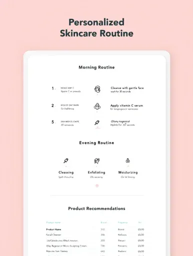 Personalized Skincare Routine PDF